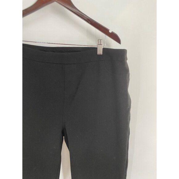 SOFT SURROUNDING PULL ON BLACK SLIM LEG STRETCHY SIZE XL - Picture 2 of 5